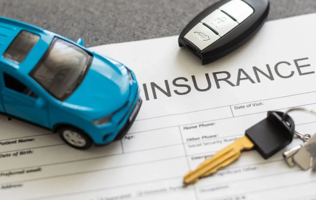 Car Insurance With Foreign License policy documents, vehicle information, and insurance paperwork in Texas